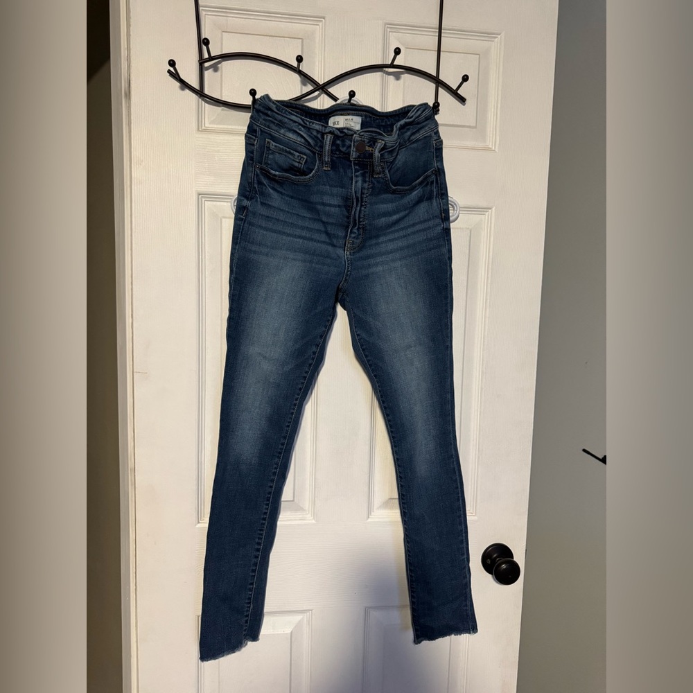 BKE Women's Skinny Jeans - Dark Blue